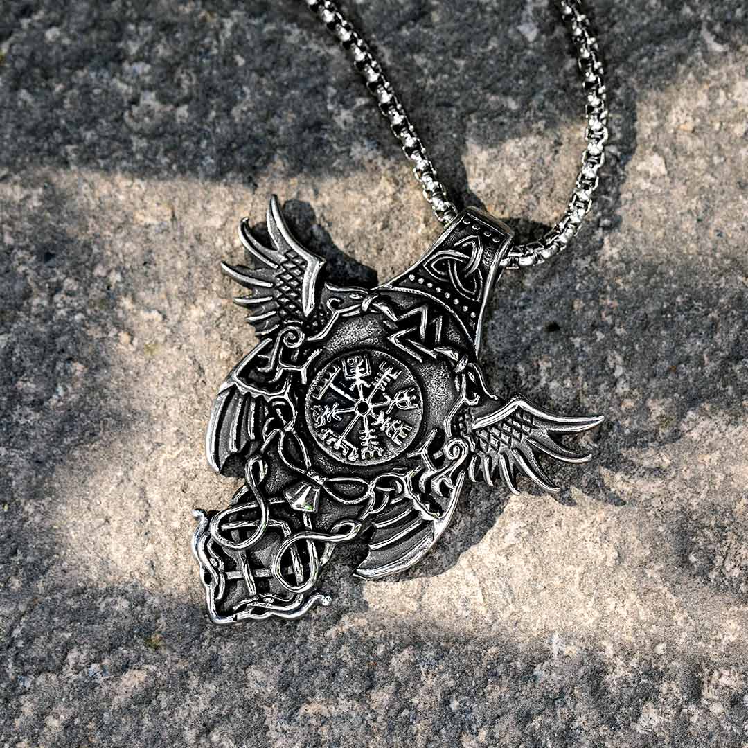 Vegvisir Celtic Eagle Stainless Steel Pendant With Street Luxury Shine - Image 3