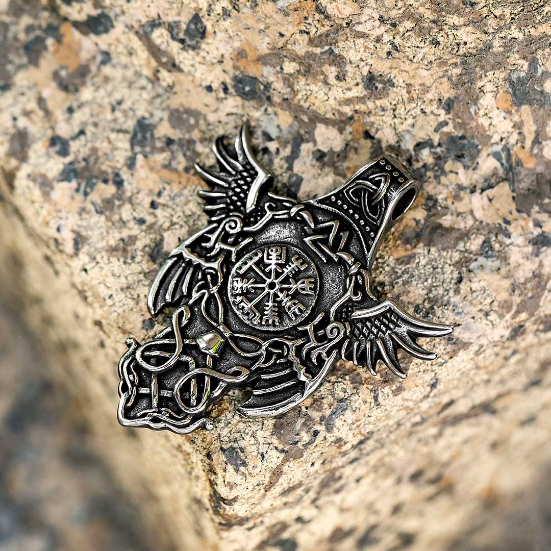 Vegvisir Celtic Eagle Stainless Steel Pendant With Street Luxury Shine - Image 4