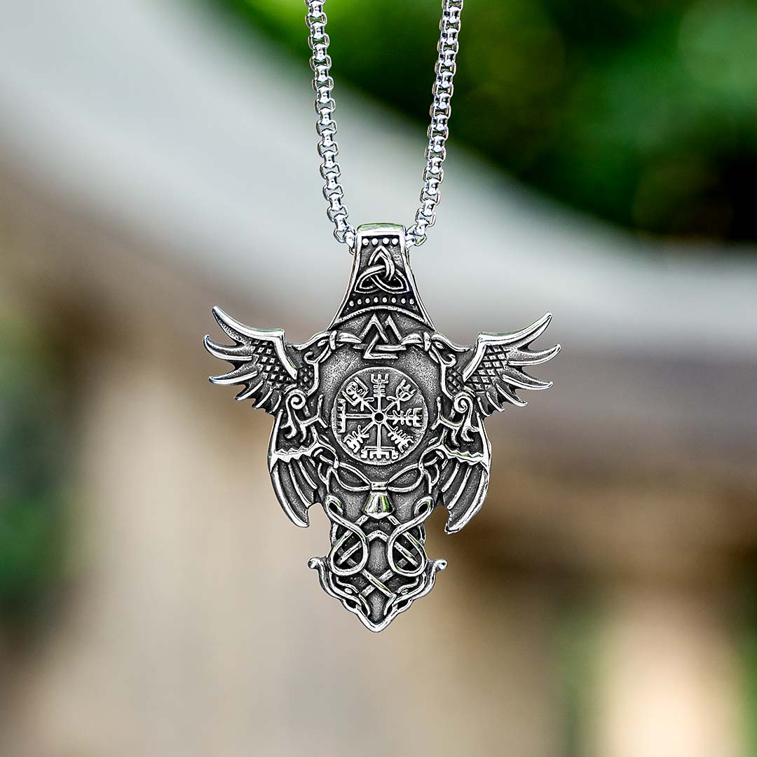 Vegvisir Celtic Eagle Stainless Steel Pendant With Street Luxury Shine