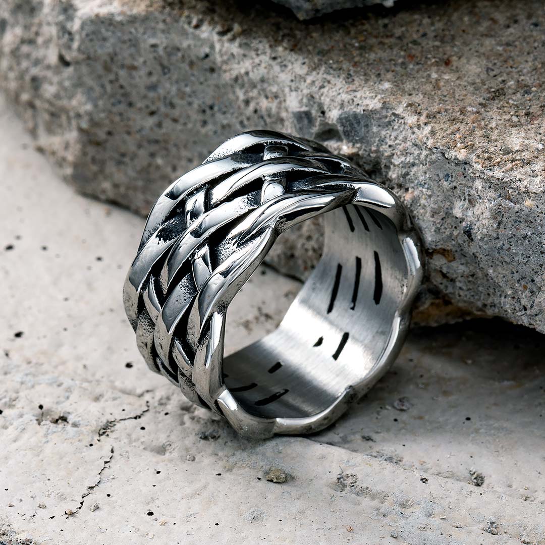 Celtic Knot Stainless Steel Ring Bold Statement Style With Street Luxury - Image 3