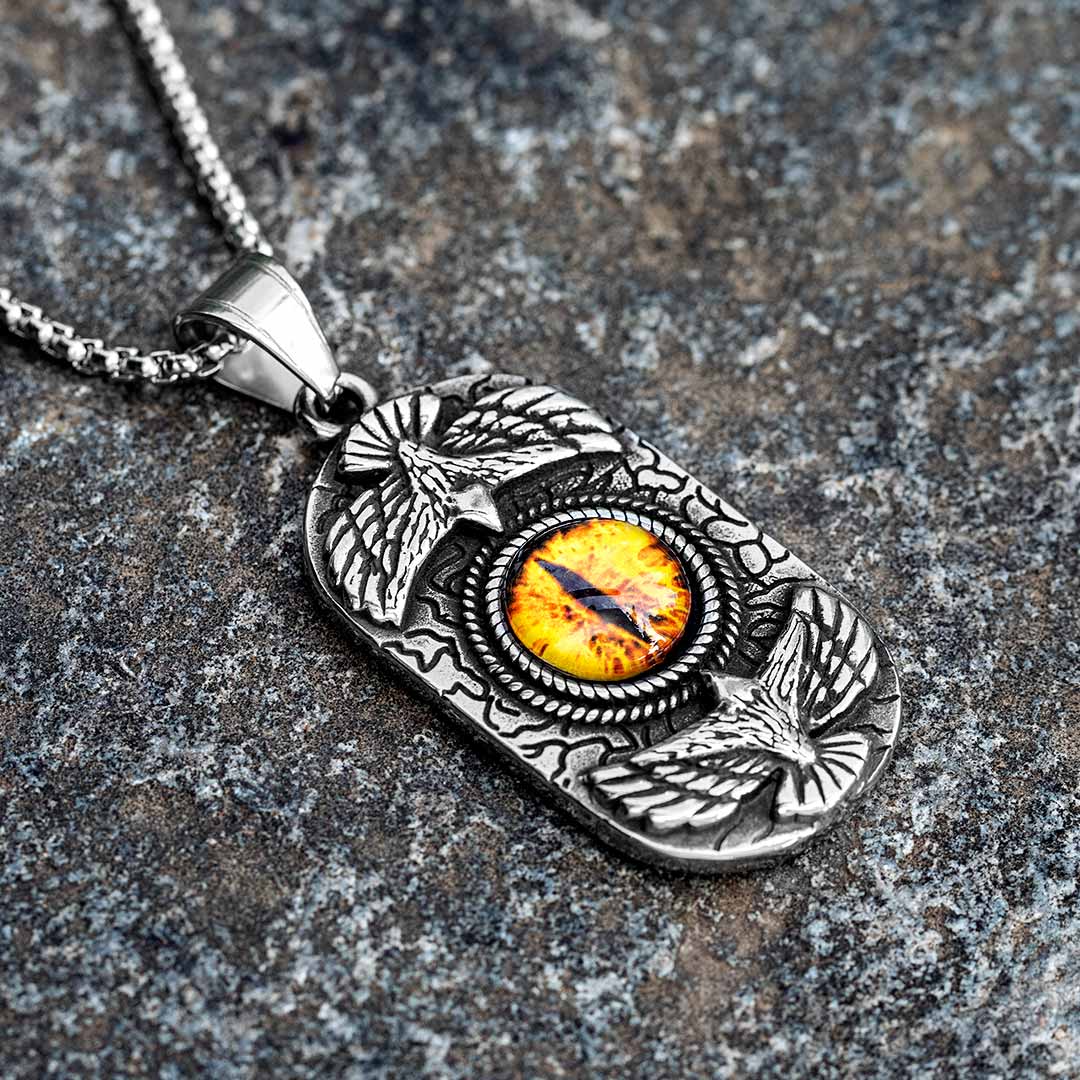 Evil Eye Stainless Steel Pendant Bold Statement Style With Street Luxury - Image 3