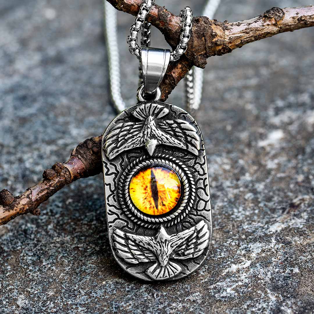 Evil Eye Stainless Steel Pendant Bold Statement Style With Street Luxury