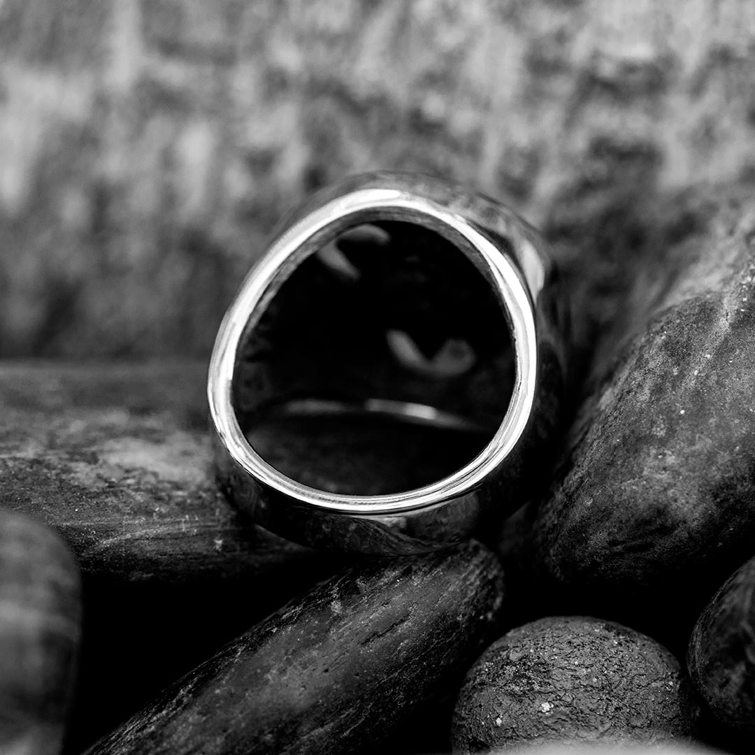 Viking Celtic Knot Stainless Steel Ring Silver With Street Luxury Shine - Image 5