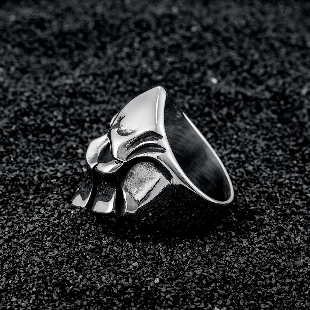 Spartan Skull Stainless Steel Ring Bold Statement Style With Street Luxury - Image 4
