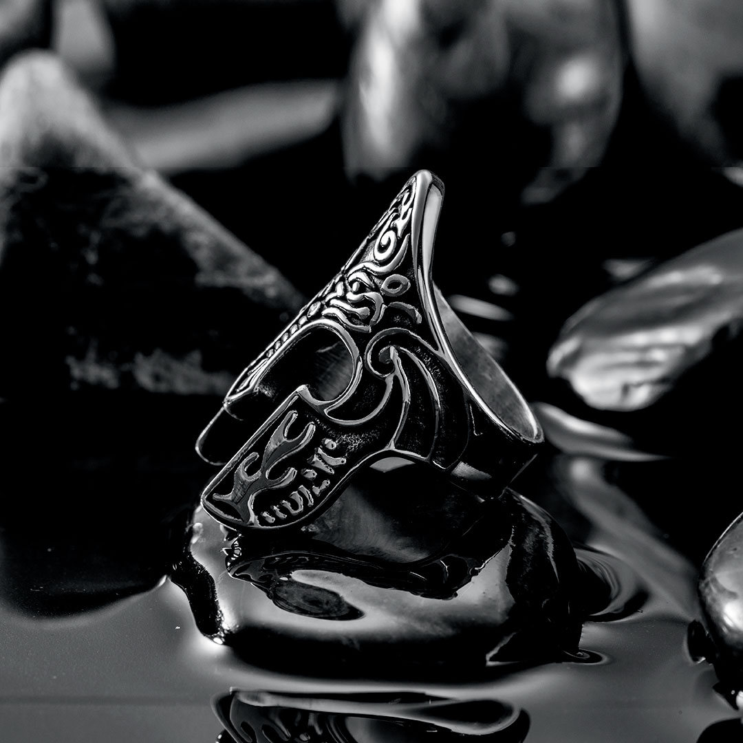 Viking Warrior Spartan Helmet Stainless Steel Ring With Street Luxury Shine - Image 4