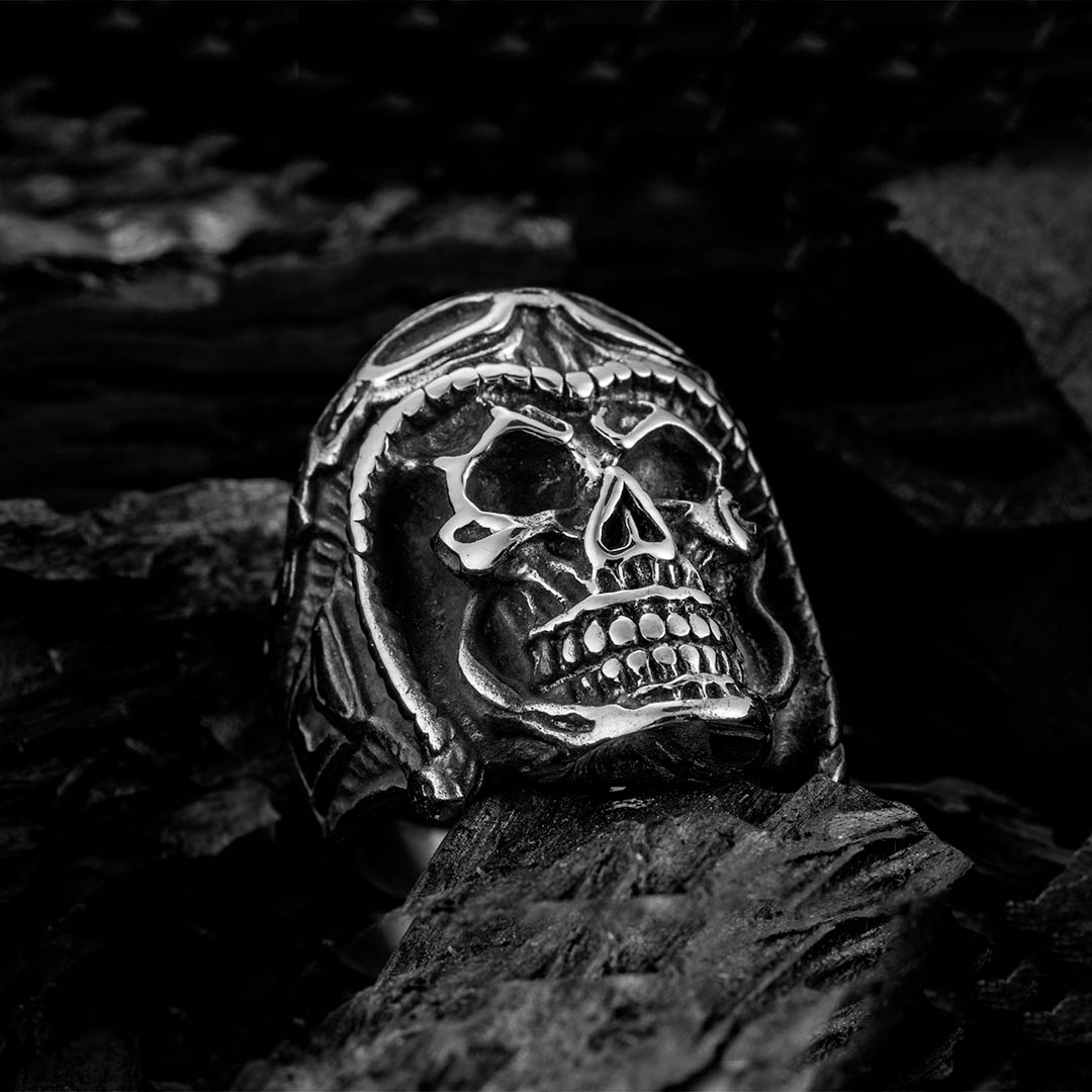 Retro Skull Stainless Steel Ring Bold Statement Style With Street Luxury - Image 5