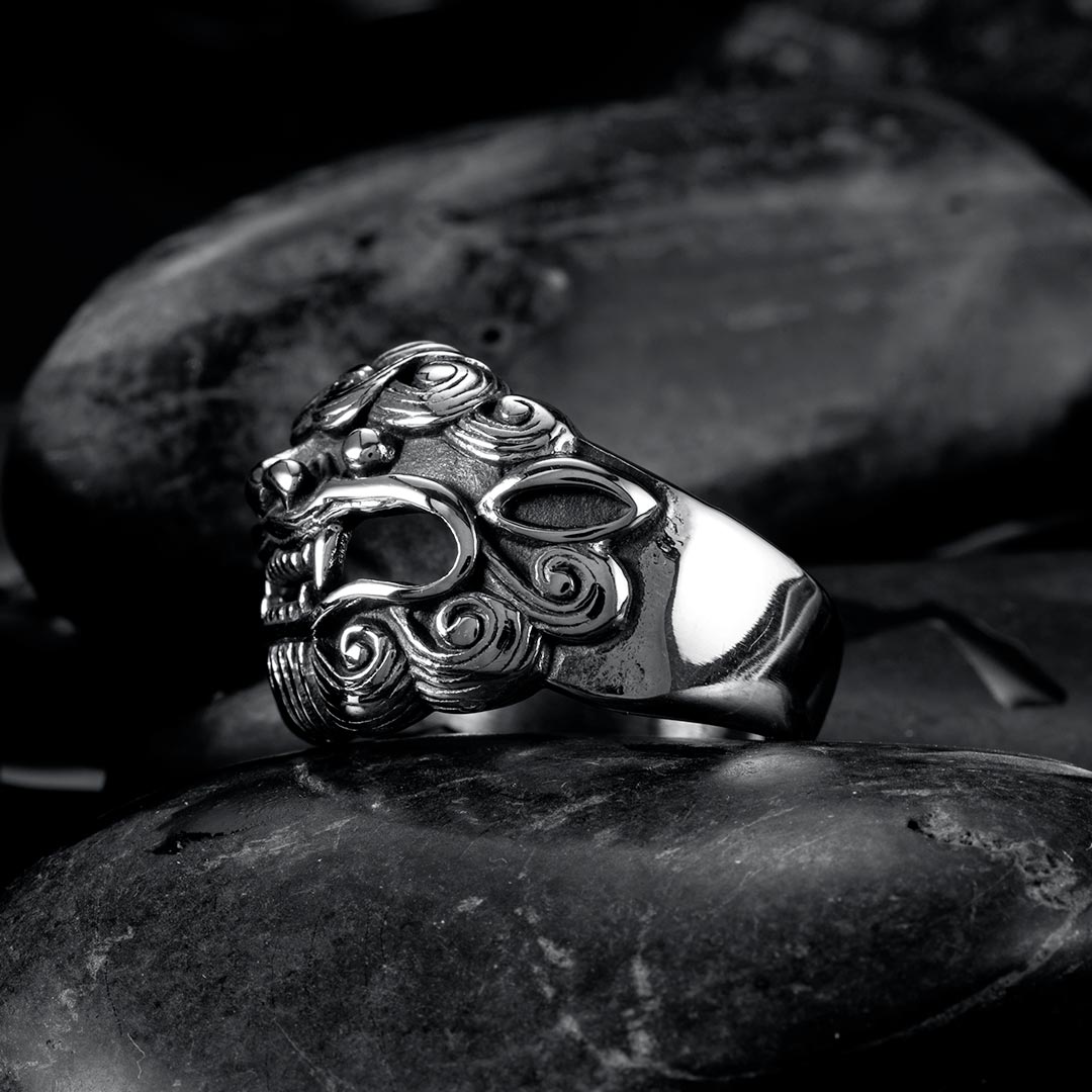 Demon Tiger Stainless Steel Ring Bold Statement Style With Street Luxury - Image 3