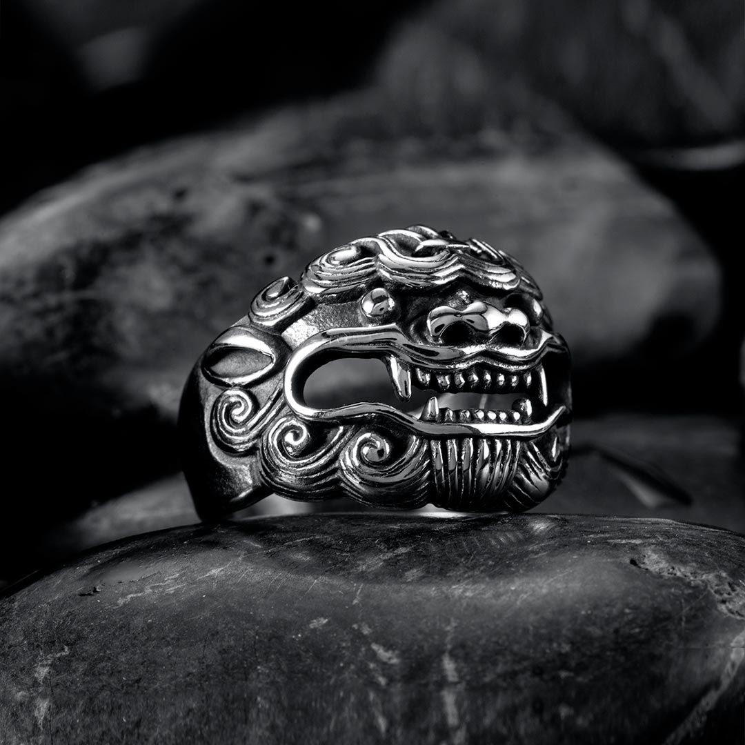 Demon Tiger Stainless Steel Ring Bold Statement Style With Street Luxury - Image 4