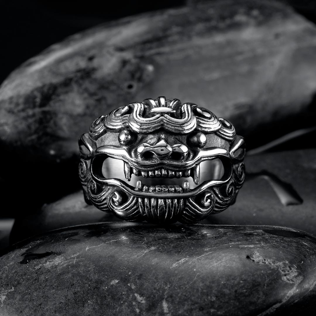 Demon Tiger Stainless Steel Ring Bold Statement Style With Street Luxury