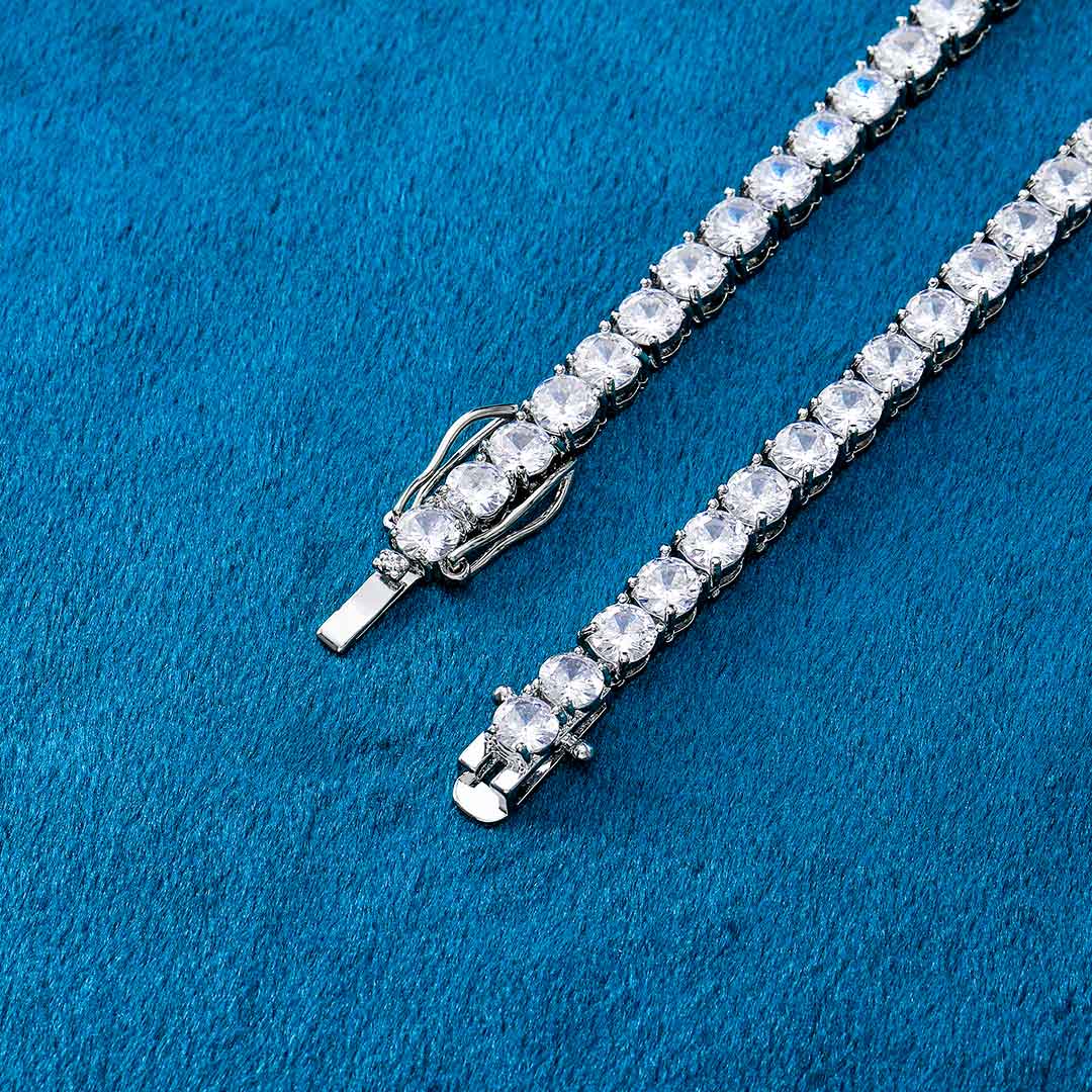 5mm Tennis 18k White Gold Chain Iced Out Shine With Street Luxury - Image 5