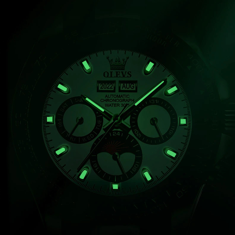 Bold Waterproof Multi-function Luminous Automatic Mechanical Watch For Men - Image 4