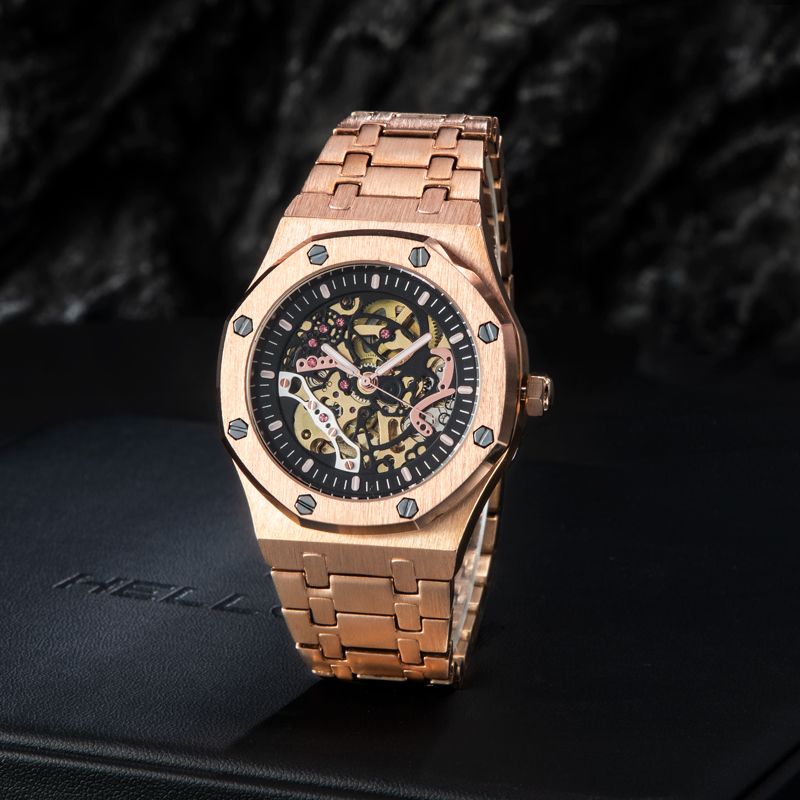 Skeleton Luminous Automatic Watch Bold Statement Style With Street Luxury - Image 3