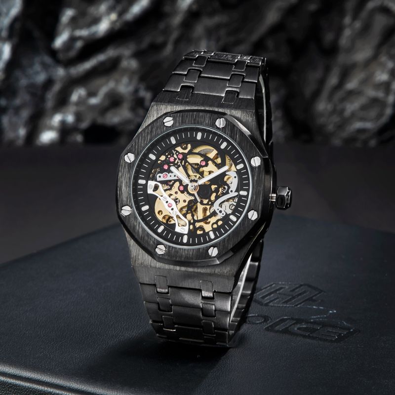 Skeleton Luminous Automatic Watch Bold Statement Style With Street Luxury - Image 4