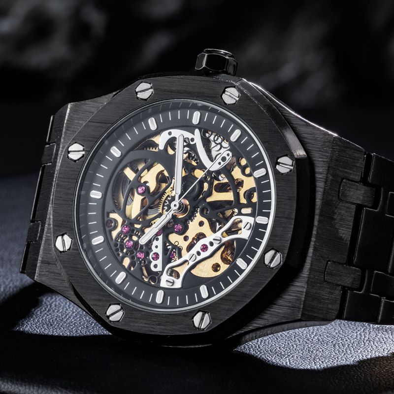 Skeleton Luminous Automatic Watch Bold Statement Style With Street Luxury - Image 5