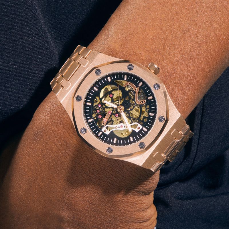 Skeleton Luminous Automatic Watch Bold Statement Style With Street Luxury - Image 6