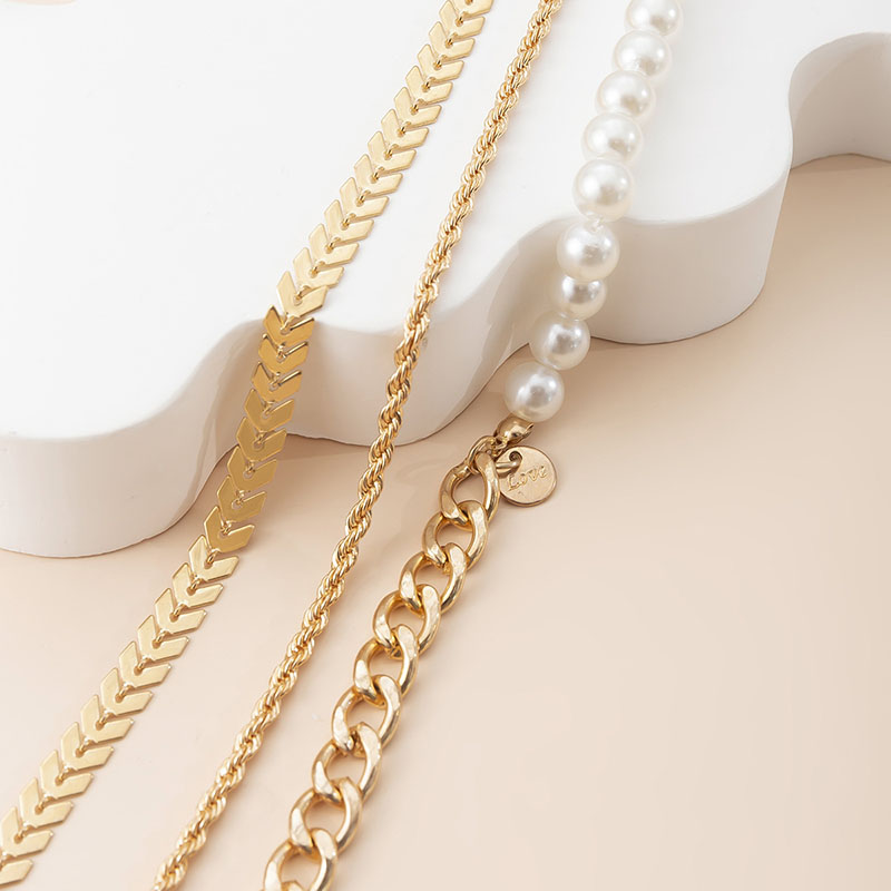 3pcs Multilayer Women Anklet Bold Statement Style With Street Luxury - Image 4