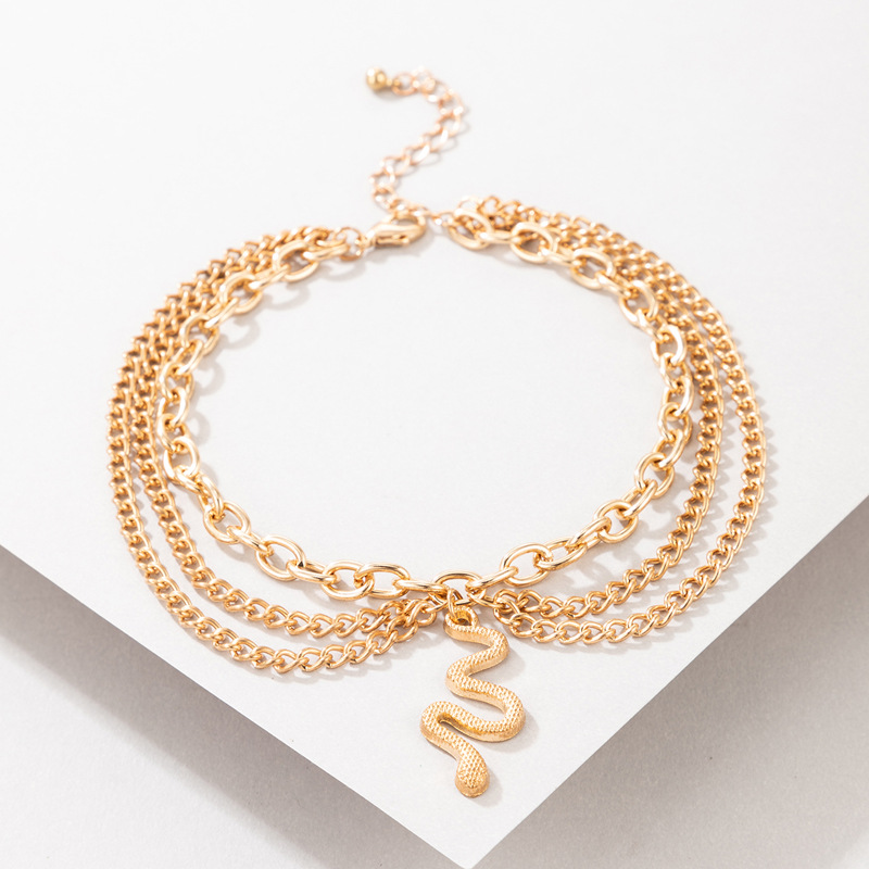 Snake Charm Layered Anklet Bold Statement Style With Street Luxury - Image 5