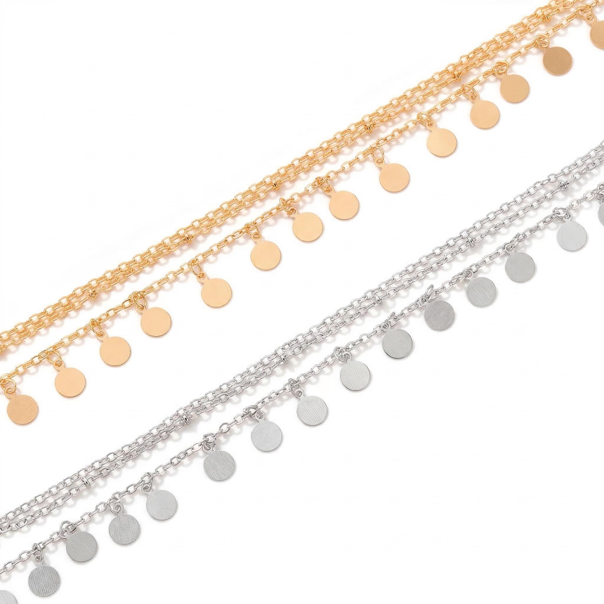 Round Charm Layered Anklet Bold Statement Style With Street Luxury - Image 4