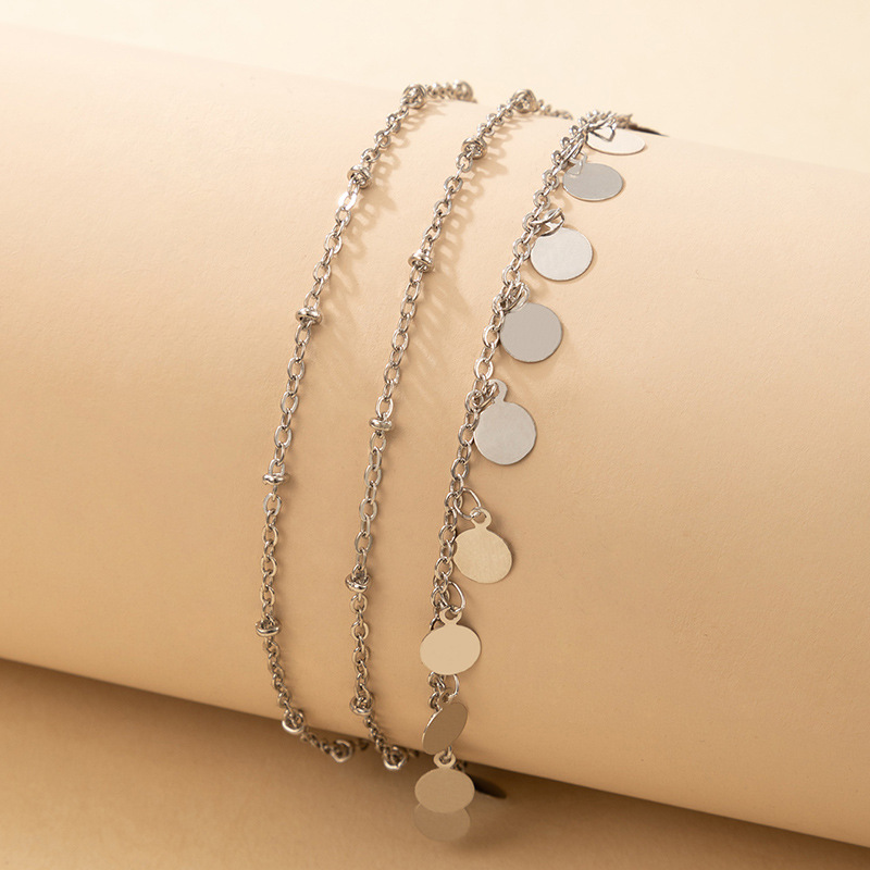 Round Charm Layered Anklet Bold Statement Style With Street Luxury - Image 5