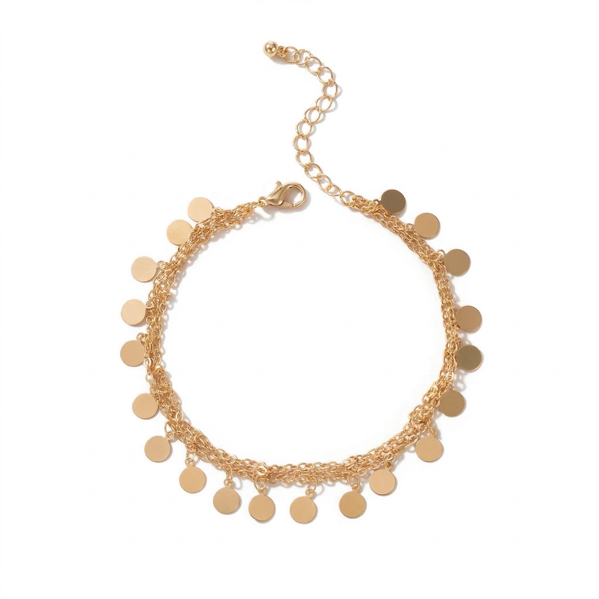 Round Charm Layered Anklet Bold Statement Style With Street Luxury - Image 6