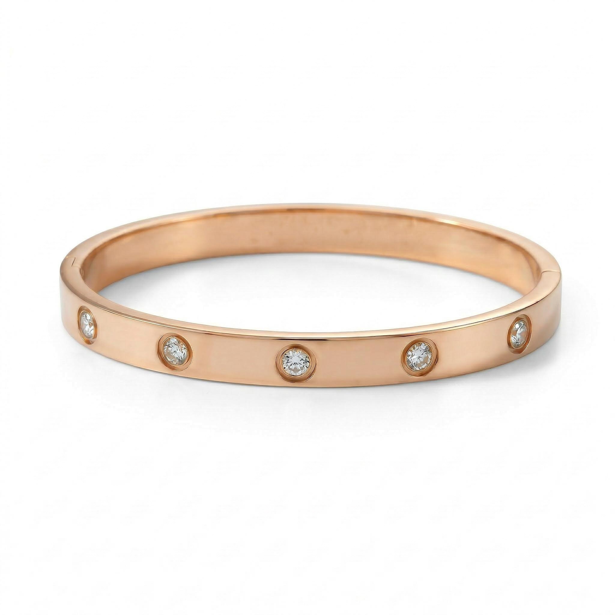 Classic Crystal Love Bangle Bold Statement Style With Street Luxury - Image 5