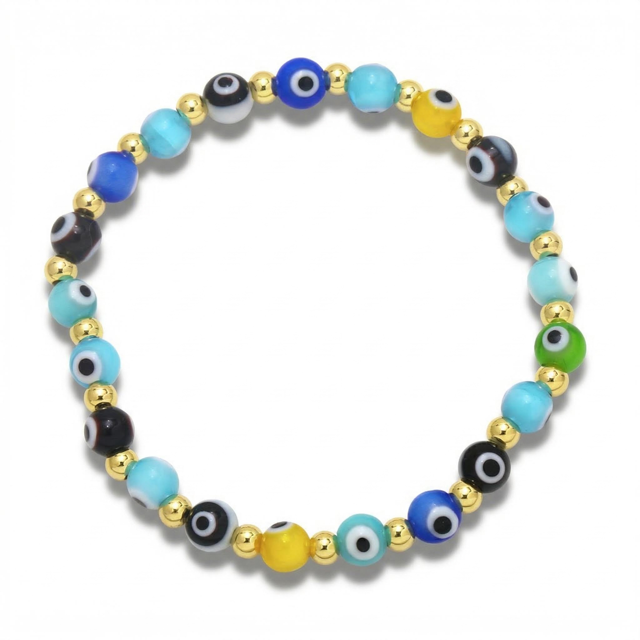 Enamel Colorful Evil Eye Bracelets Bold Statement Style With Street Luxury - Image 5