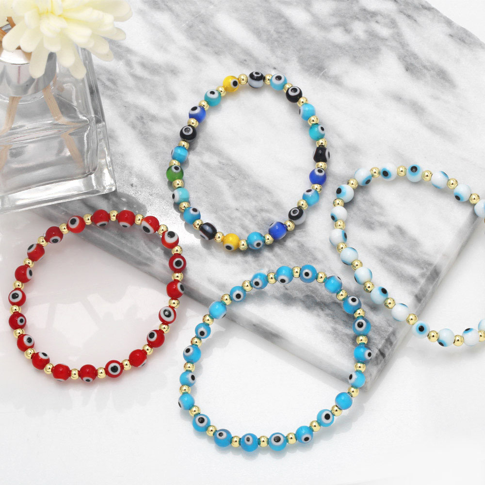 Enamel Colorful Evil Eye Bracelets Bold Statement Style With Street Luxury - Image 9