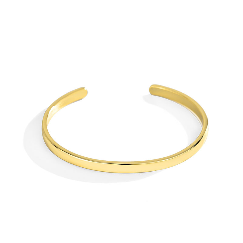 Classic 4mm Cuff Bangle Bold Statement Style With Street Luxury