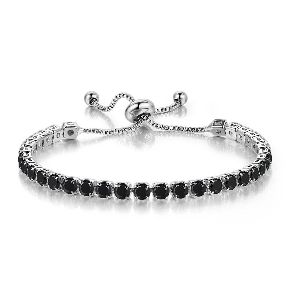 4mm Black Stones Tennis Bracelet Iced Out Shine With Street Luxury - Image 3