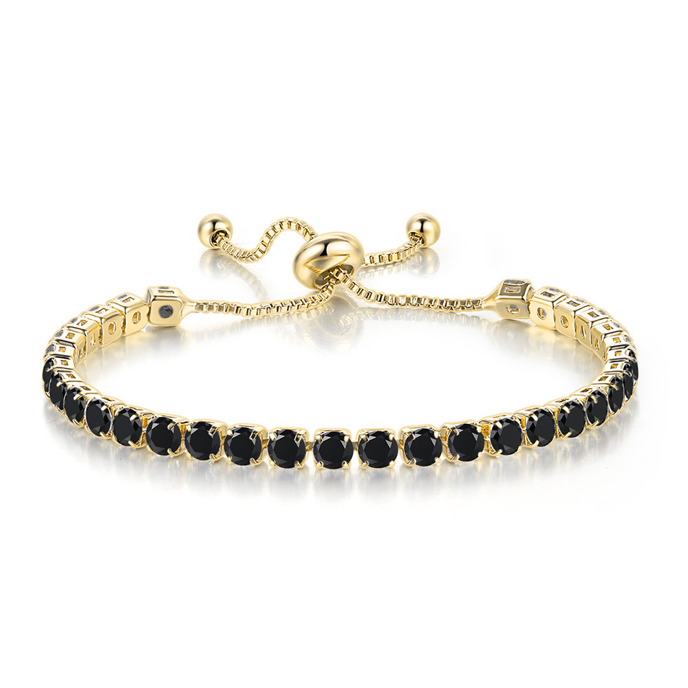 4mm Black Stones Tennis Bracelet Iced Out Shine With Street Luxury - Image 5