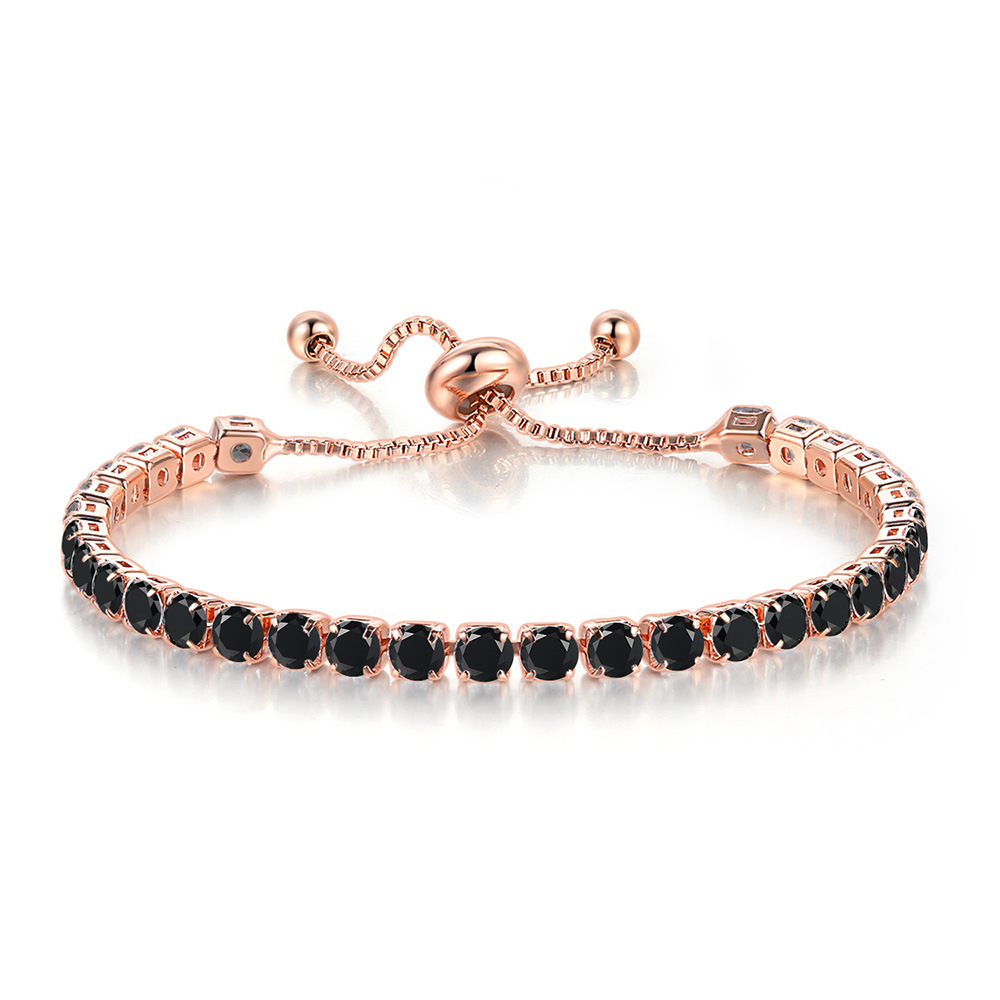 4mm Black Stones Tennis Bracelet Iced Out Shine With Street Luxury - Image 6