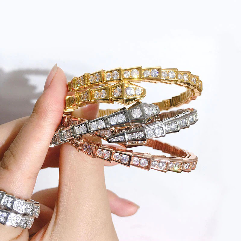 Iced Out Snake Bangle Bracelet With Street Luxury Shine - Image 4
