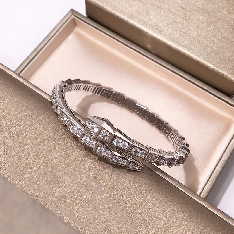Iced Out Snake Bangle Bracelet With Street Luxury Shine - Image 5