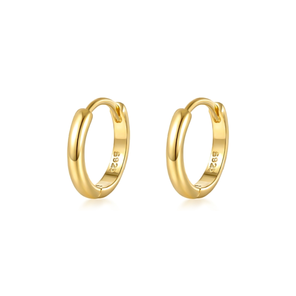 Sterling Silver Simple Hoop Earrings Made For Street Luxury Energy