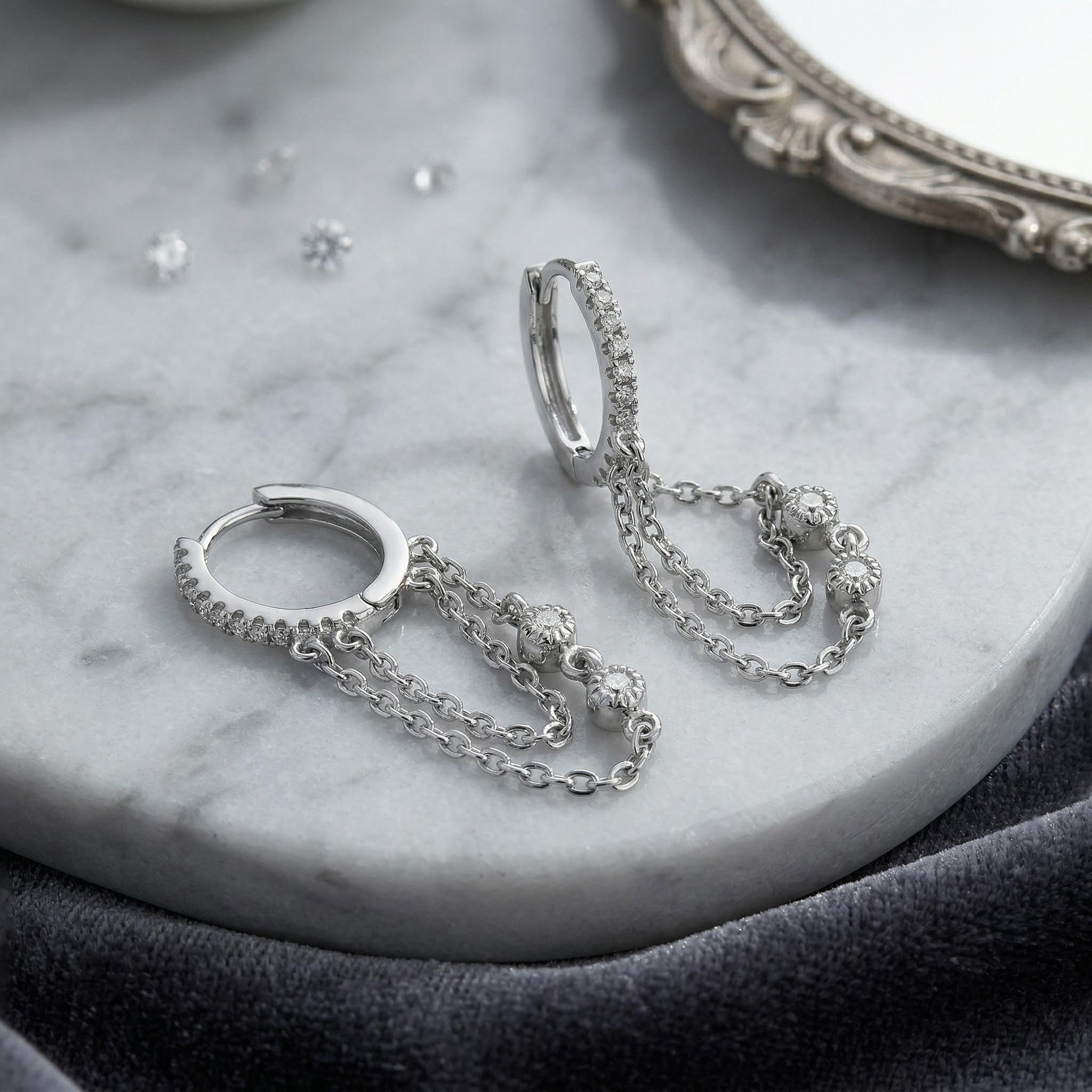 Sterling Silver Tassel Earrings Silver With Bold Statement Appeal - Image 7