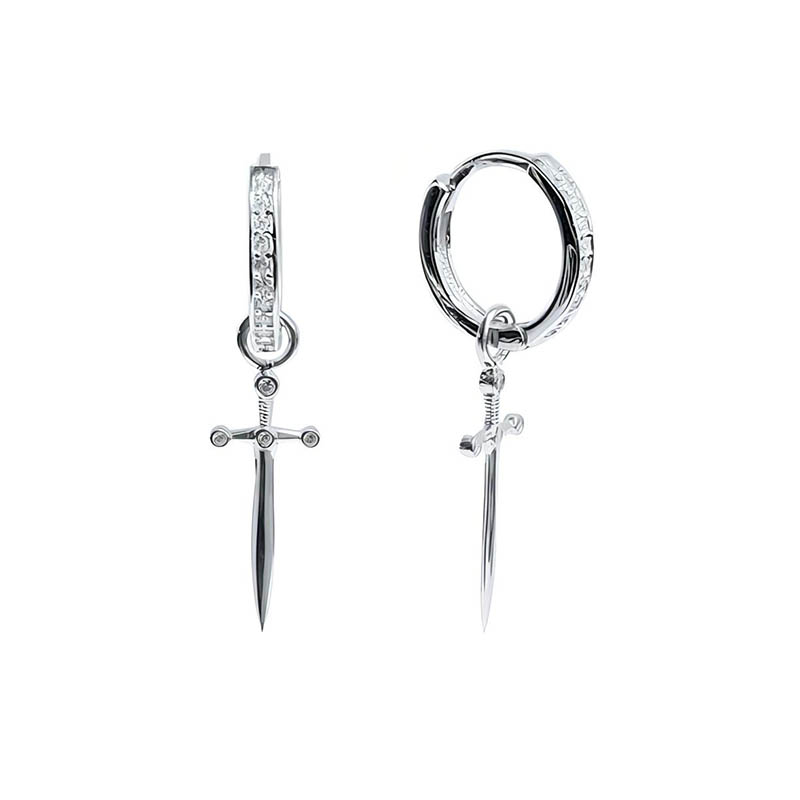 Sterling Silver Dagger Earrings Silver With Bold Statement Appeal - Image 5