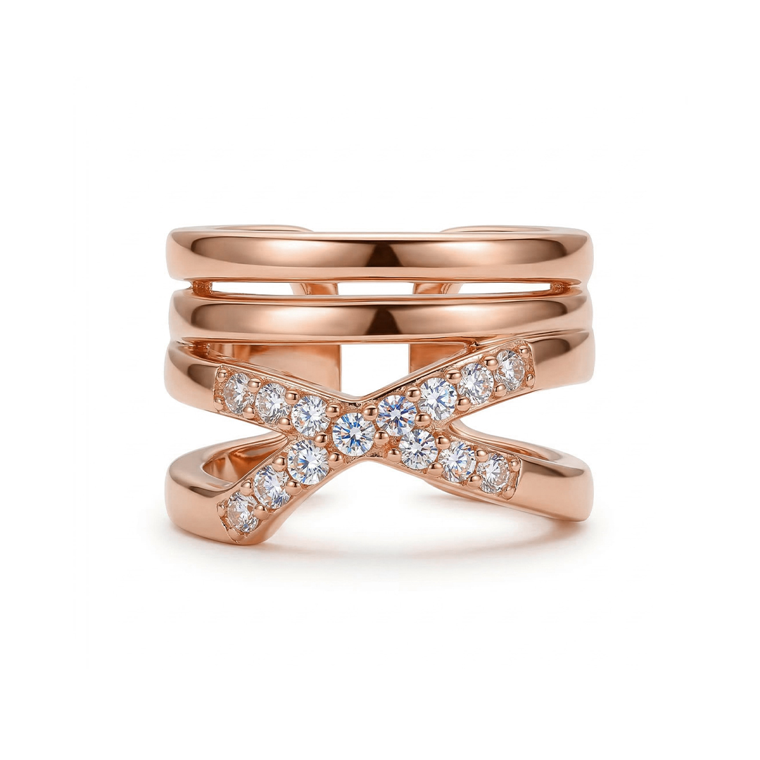 U-shape Cross No Piercing Ear Cuff Ring With Bold Statement Appeal