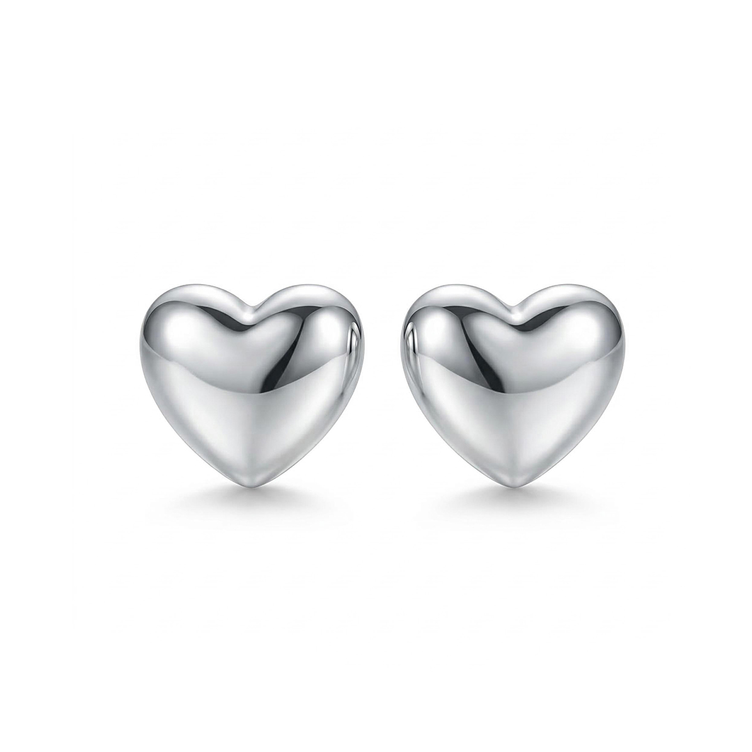 Mini Heart Stud Earrings Bold Statement Style With Street Luxury