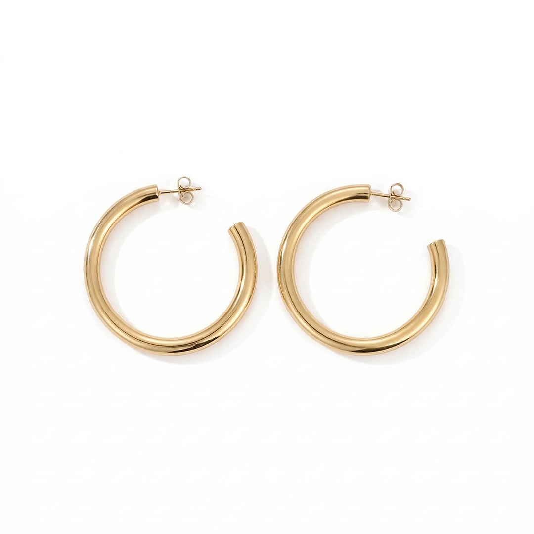 Large C-shape Earrings Bold Statement Style With Street Luxury - Image 9