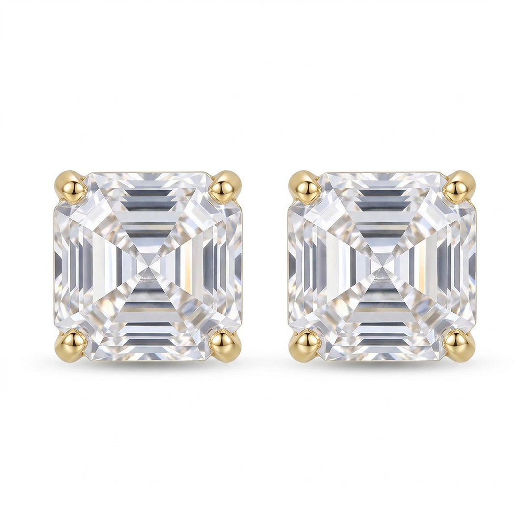 Colorful Square Stud Earrings Bold Statement Style With Street Luxury - Image 3