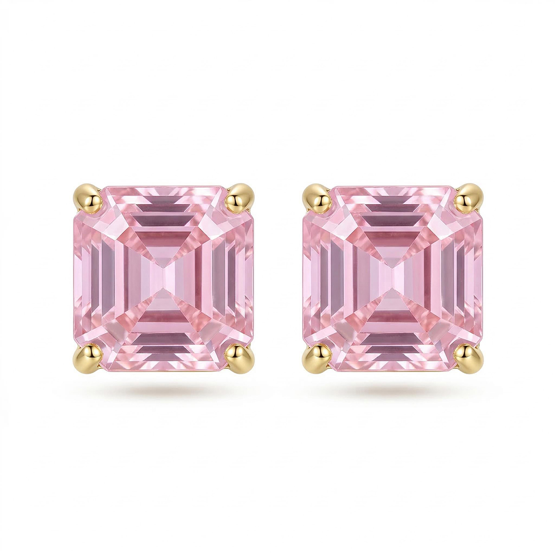 Colorful Square Stud Earrings Bold Statement Style With Street Luxury - Image 7