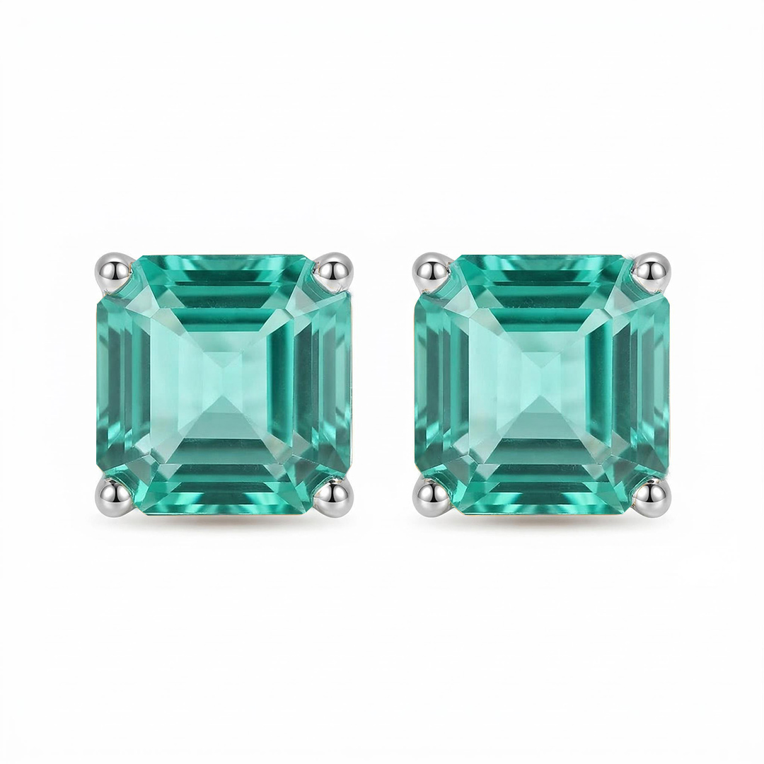 Colorful Square Stud Earrings Bold Statement Style With Street Luxury - Image 8