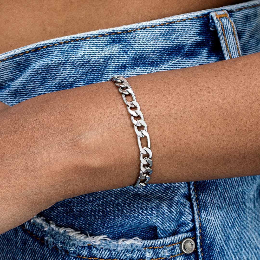 Women's 5mm Figaro Bracelet Bold Statement Style With Street Luxury - Image 7