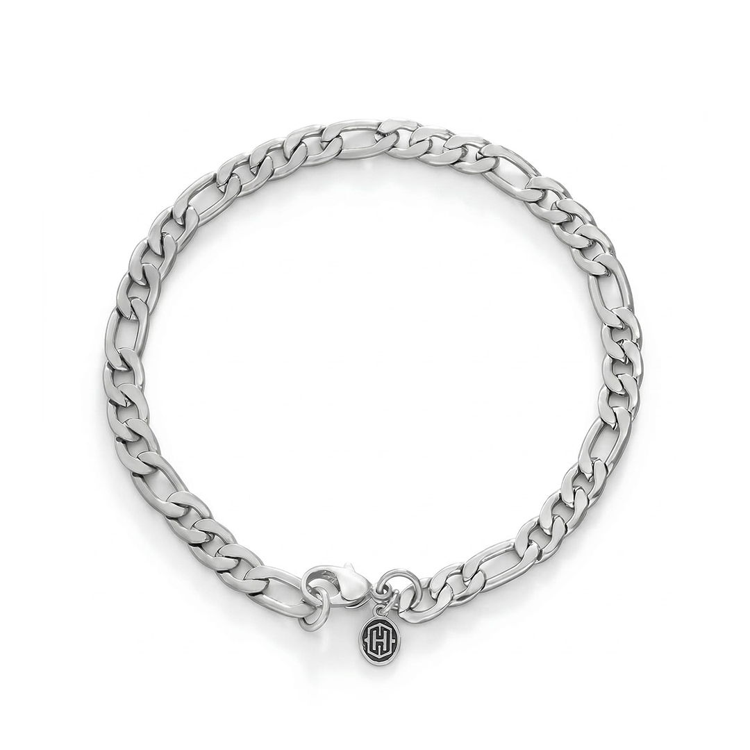 Women's 5mm Figaro Bracelet Bold Statement Style With Street Luxury