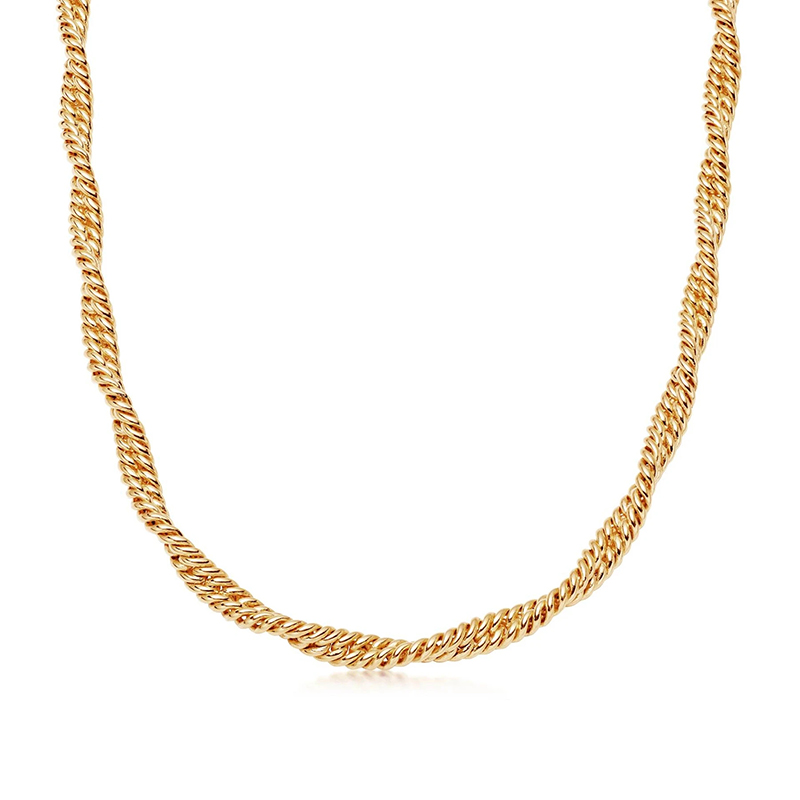 Marina Double Chain Necklace Bold Statement Style With Street Luxury