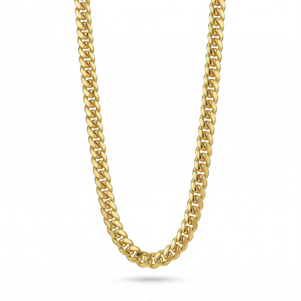 6mm Miami Cuban Link Chain In 18k Gold Cuban Chain Shine With Street Luxury