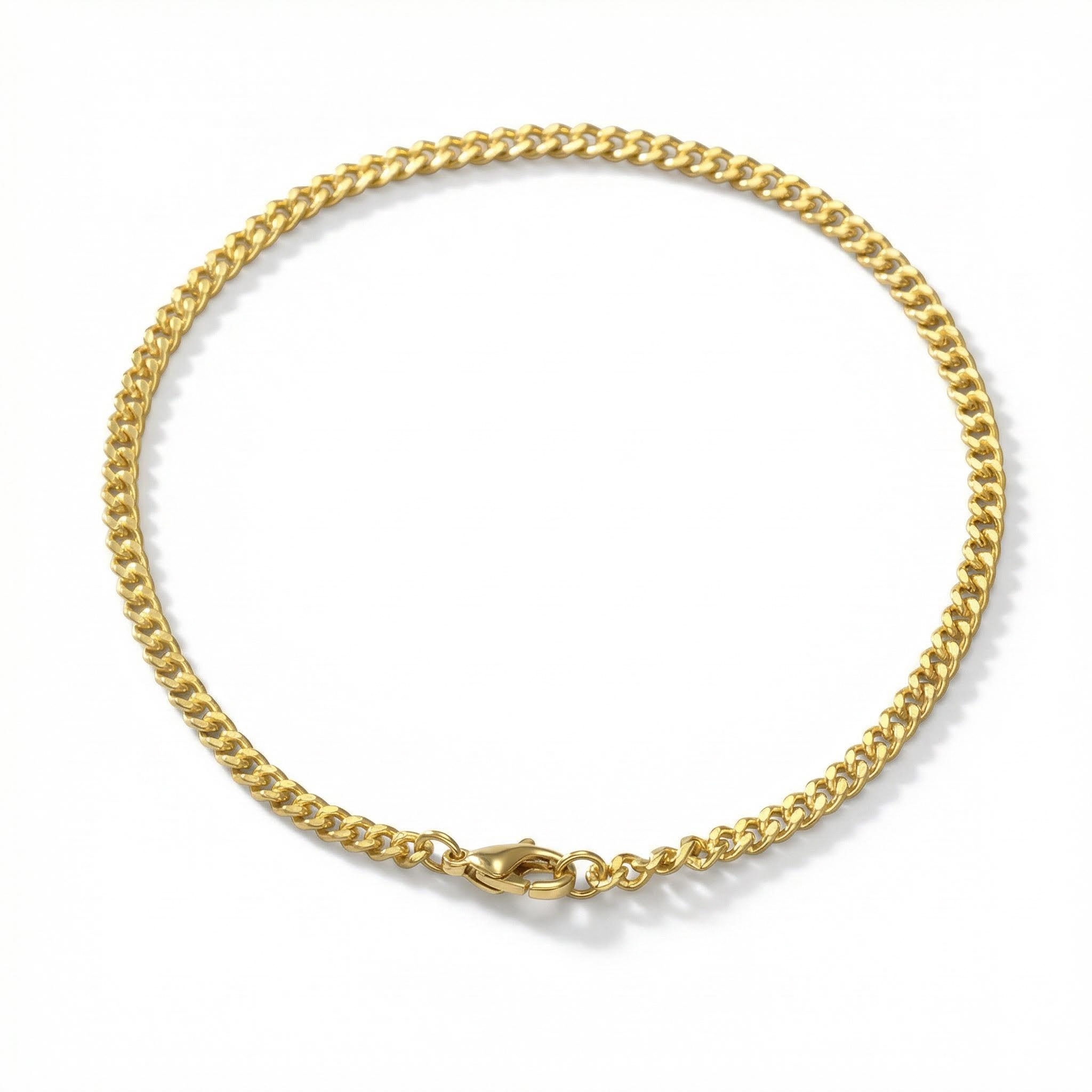 Women's 3mm Cuban Bracelet In Gold Gold With Bold Statement Appeal
