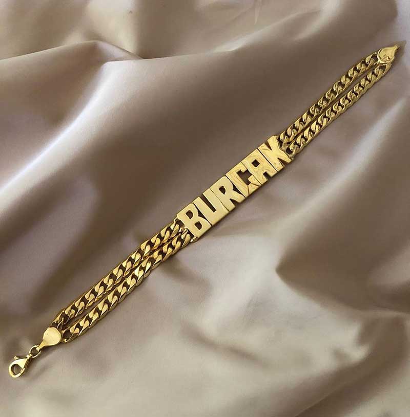Personalized Double Chain Name Bracelet Silver With Street Luxury Shine - Image 6