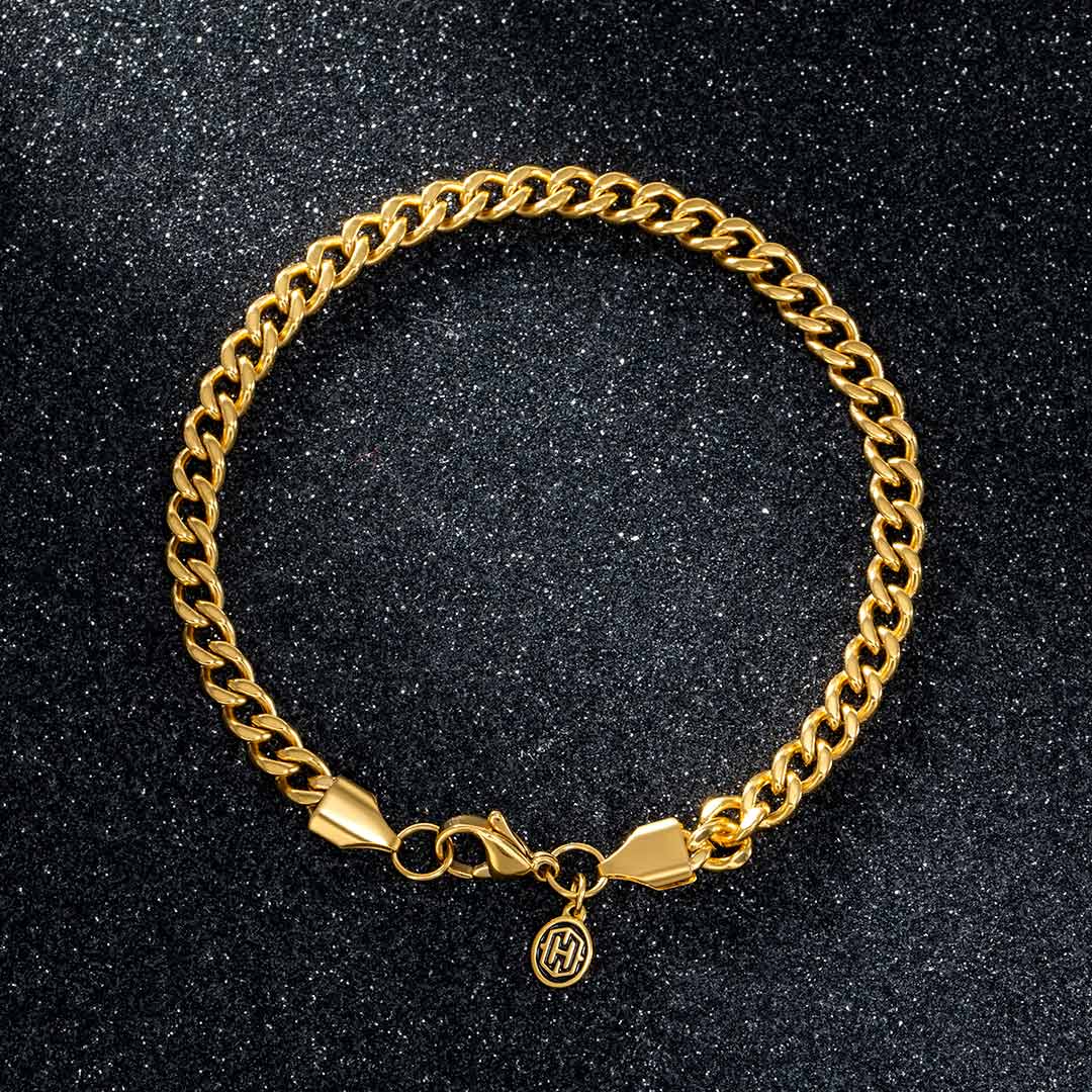 Women's 5mm Cuban Bracelet In Gold Gold With Bold Statement Appeal - Image 3