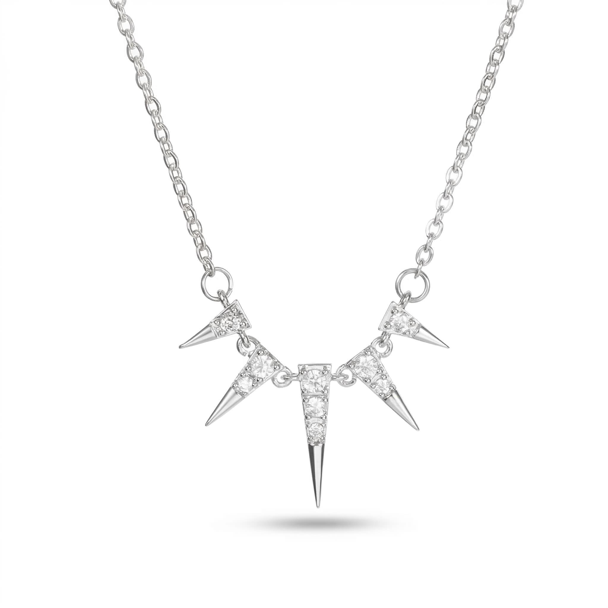 Egypt Iced Out Cone Tips Necklace Gold With Street Luxury Shine - Image 3